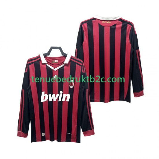 Thuisshirt Retro AC Milan 2009 Mannen 2010 L-S