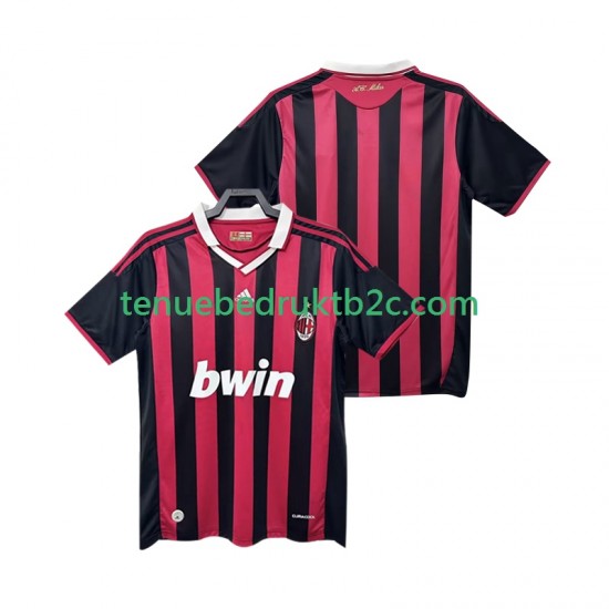 Thuisshirt Retro AC Milan 2009 Mannen 2010 S-S