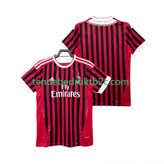 Thuisshirt Retro AC Milan 2012 Mannen 2011 S-S
