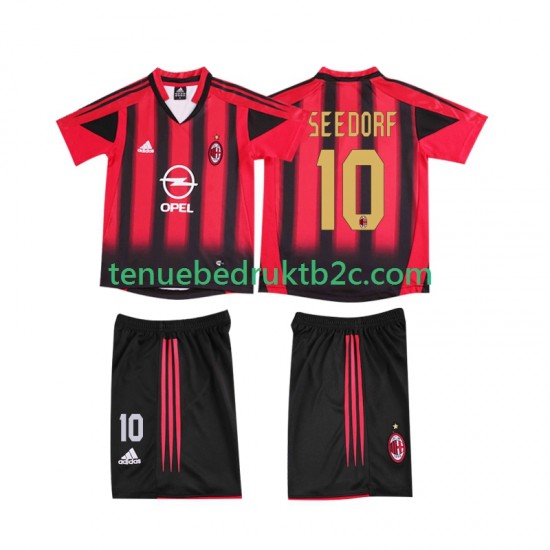 Thuisshirt Retro AC Milan SEEDORF 10 2005 Voetbalteneu Kinderen 2004 S-S
