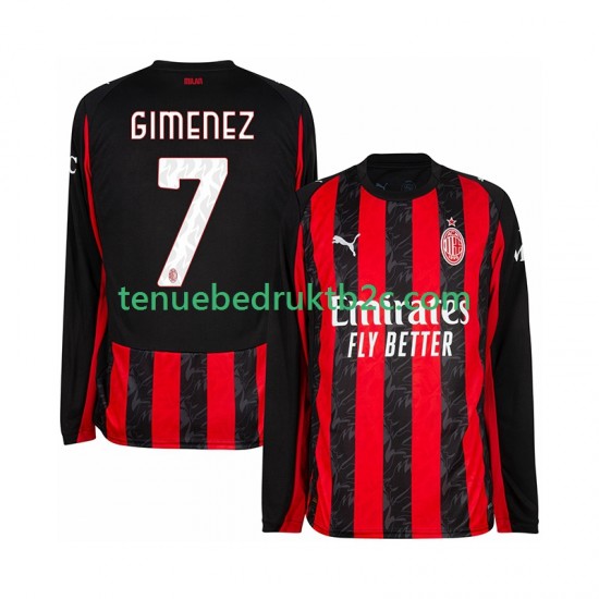 Thuisshirt AC Milan Santiago Gimenez 7 Mannen 2025-26 L-S