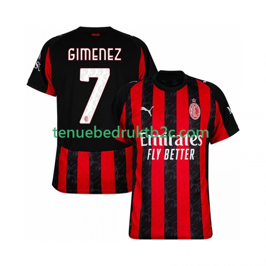 Thuisshirt AC Milan Santiago Gimenez 7 Mannen 2025-26 S-S