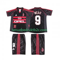3de shirt Retro AC Milan WEAH 9 Voetbalteneu Kinderen 1998 1999 S-S