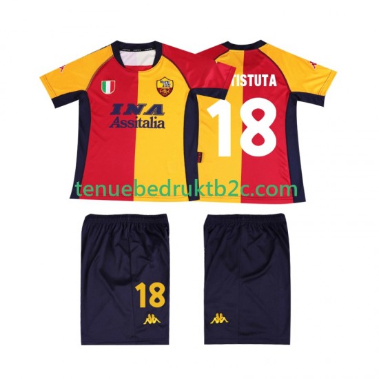 Thuisshirt Retro AS Roma BATISTUTA 18 2001 Voetbalteneu Kinderen S-S
