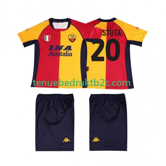 Thuisshirt Retro AS Roma Batistuta 20 2000 2001 Voetbalteneu Kinderen S-S