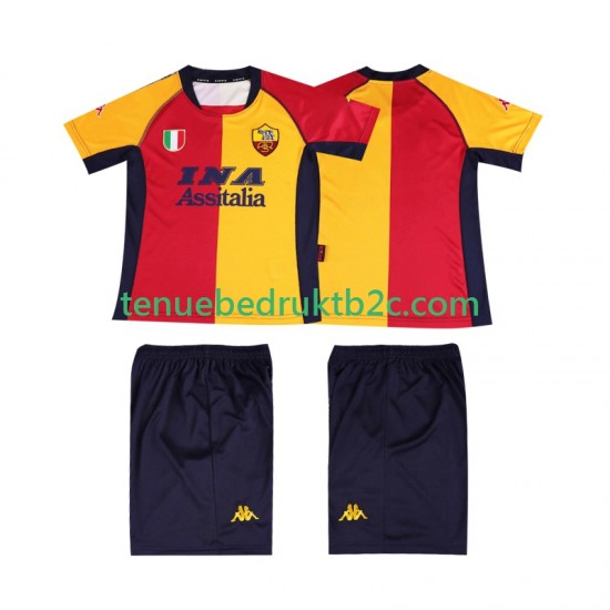 Thuisshirt Retro AS Roma 2001 Voetbalteneu Kinderen S-S