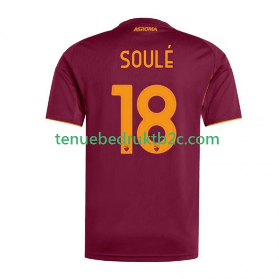 Thuisshirt AS Roma Soule 18 Mannen 2025-26 S-S