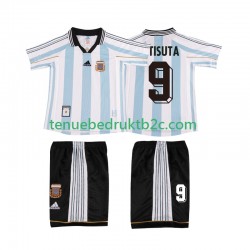 Thuisshirt Retro Argentinië BATISUTA 9 Voetbalteneu Kinderen 1998 S-S