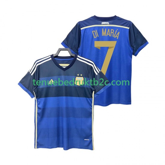 Uitshirt Retro Argentinië DI MARIA 7 2014 Mannen S-S
