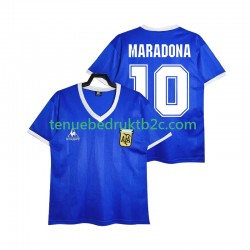 Uitshirt Retro Argentinië MARADONA 10 1986 Mannen S-S