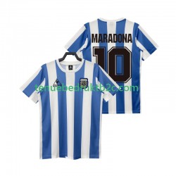 Thuisshirt Retro Argentinië MARADONA 10 1986 Mannen S-S