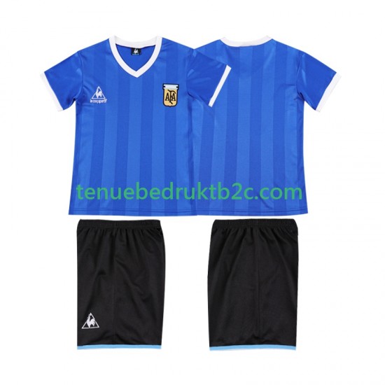 Uitshirt Retro Argentinië 1986 Voetbalteneu Kinderen S-S
