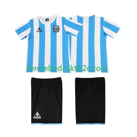 Thuisshirt Retro Argentinië 1986 Voetbalteneu Kinderen S-S