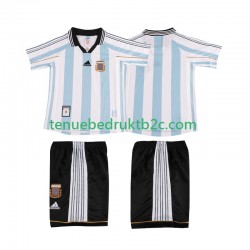 Thuisshirt Retro Argentinië Voetbalteneu Kinderen 1998 S-S