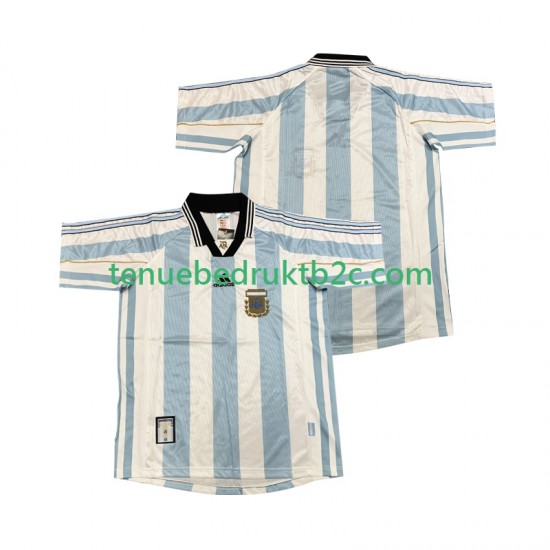 Thuisshirt Retro Argentinië Mannen 1998 S-S