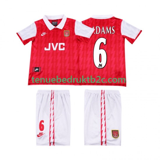 Thuisshirt Retro Arsenal ADAMS 6 1996 Voetbalteneu Kinderen 1994 S-S