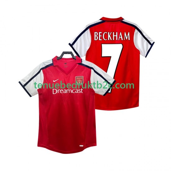 Thuisshirt Retro Arsenal BECKHAM 7 2001 Mannen 2002 S-S