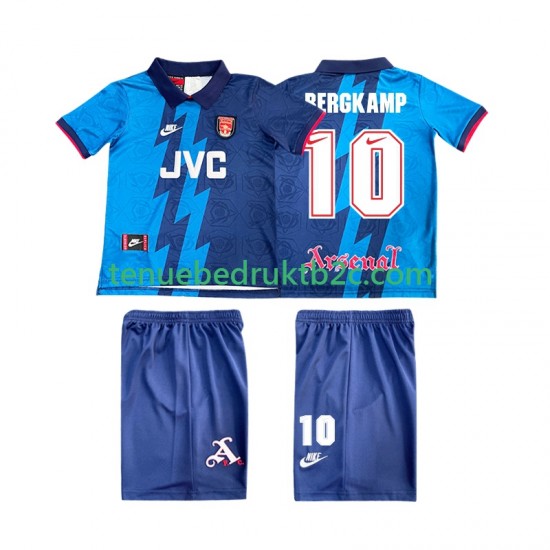 Uitshirt Retro Arsenal BERGKAMP 10 1995 1996 Voetbalteneu Kinderen S-S