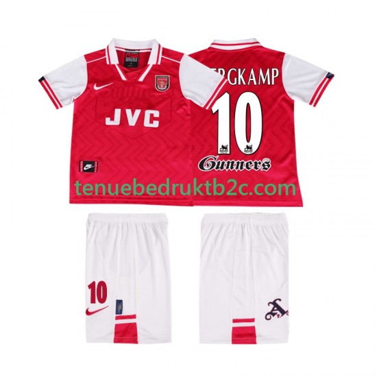 Thuisshirt Retro Arsenal BERGKAMP 10 1996 1997 Voetbalteneu Kinderen S-S