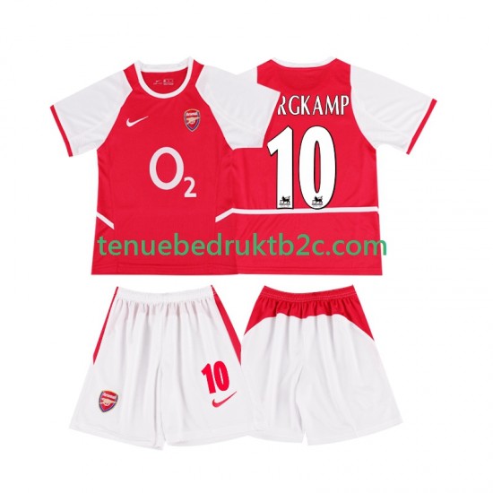 Thuisshirt Retro Arsenal BERGKAMP 10 2003 Voetbalteneu Kinderen 2002 S-S