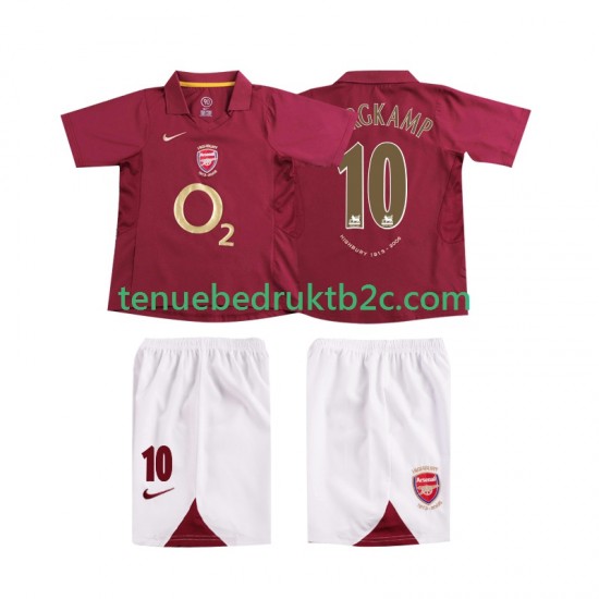 Thuisshirt Retro Arsenal BERGKAMP 10 2005 Voetbalteneu Kinderen 2006 S-S