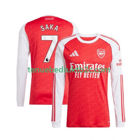 Thuisshirt Arsenal Bukayo Saka 7 Mannen 2025-26 L-S