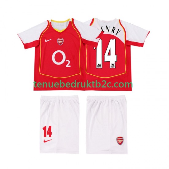 Thuisshirt Retro Arsenal Thierry Henry 14 2005 Voetbalteneu Kinderen 2004 S-S