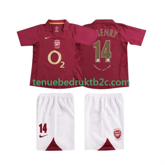 Thuisshirt Retro Arsenal Thierry Henry 14 2005 Voetbalteneu Kinderen 2006 S-S