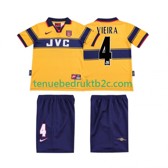 Uitshirt Retro Arsenal VIEIRA 4 1997 Voetbalteneu Kinderen 1999 S-S
