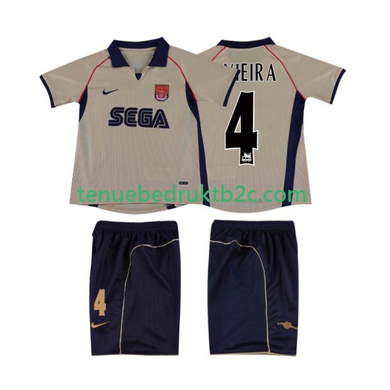Uitshirt Retro Arsenal VIEIRA 4 2001 Voetbalteneu Kinderen 2002 S-S
