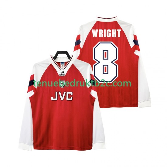 Thuisshirt Retro Arsenal WRIGHT 8 192 Mannen 1994 L-S