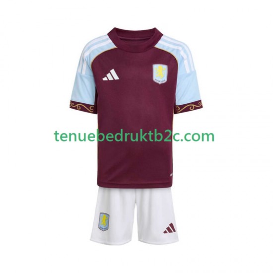 Thuisshirt Aston Villa Voetbalteneu Kinderen 2025-26 S-S