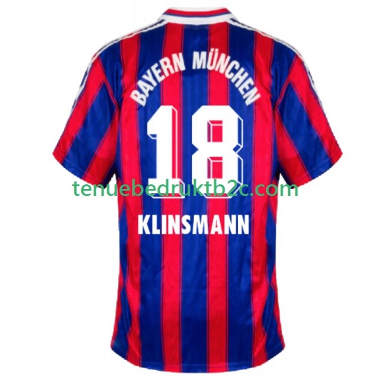 Thuisshirt Retro FC Bayern München Klinsmann 18 1995 1997 Mannen S-S