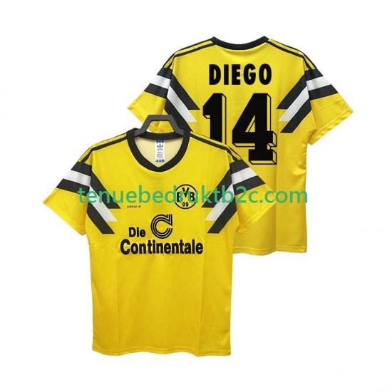 Thuisshirt Retro Borussia Dortmund DIEGO 14 DFB-POKAL 1989 Mannen S-S