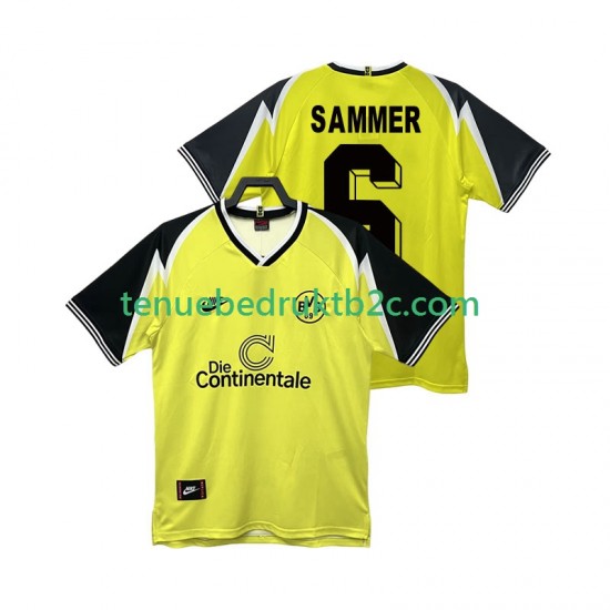 Thuisshirt Retro Borussia Dortmund SAMMER 6 1995 1996 Mannen S-S
