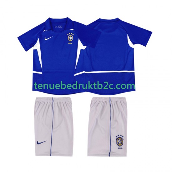 Uitshirt Retro Brazilië Voetbalteneu Kinderen 2002 S-S