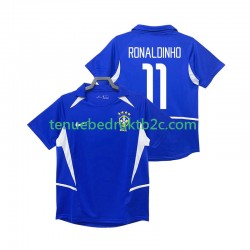 Uitshirt Retro Brazilië RONALDINHO 11 Mannen 2002 S-S