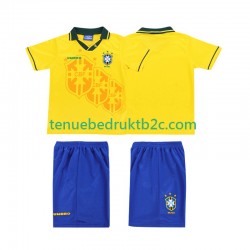 Thuisshirt Retro Brazilië Voetbalteneu Kinderen 1994 S-S