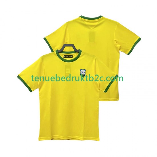 Thuisshirt Retro Brazilië 1970 Mannen S-S