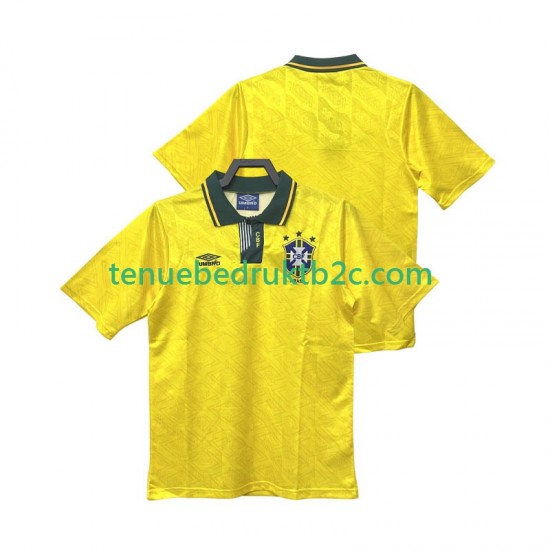 Thuisshirt Retro Brazilië 1991 1993 Mannen S-S