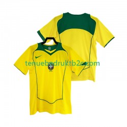 Thuisshirt Retro Brazilië Mannen 2004 S-S