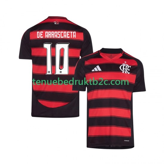 Thuisshirt CR Flamengo Giorgian de Arrascaeta 10 Mannen 2025-26 S-S
