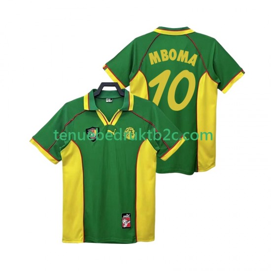 Thuisshirt Retro Kameroen MBOBA 10 Mannen 1998 S-S