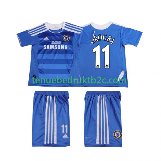 Thuisshirt Retro Chelsea DROGBA 11 2012 Voetbalteneu Kinderen 2011 S-S