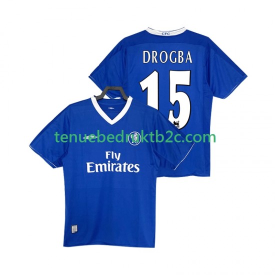 Thuisshirt Retro Chelsea DROGBA 15 2003 2005 Mannen S-S