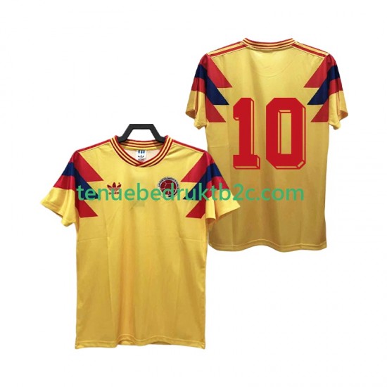 Thuisshirt Retro Colombia 10 1990 Mannen S-S