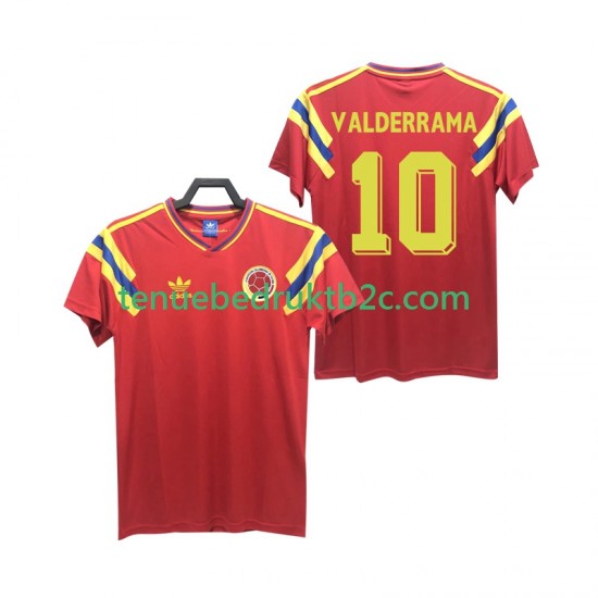 Uitshirt Retro Colombia VALDERRAMA 10 1990 Mannen S-S