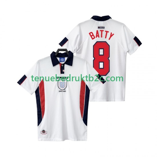 Thuisshirt Retro Engeland BATTY 8 Mannen 1998 S-S