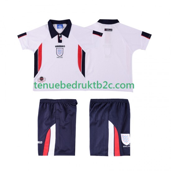 Thuisshirt Retro Engeland Voetbalteneu Kinderen 1998 S-S