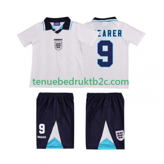 Thuisshirt Retro Engeland SHEARER 9 1996 Voetbalteneu Kinderen S-S